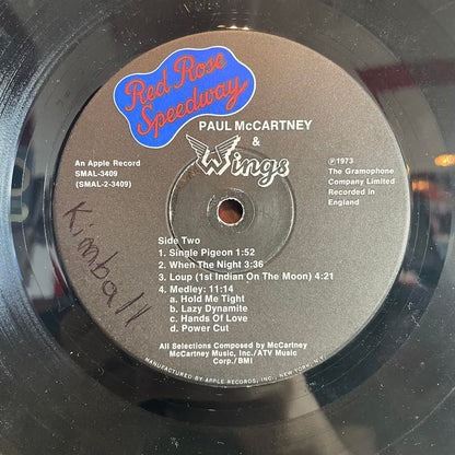Wings (2) - Red Rose Speedway (VINYL) | Excellent (EX) Very Good Plus (VG+)