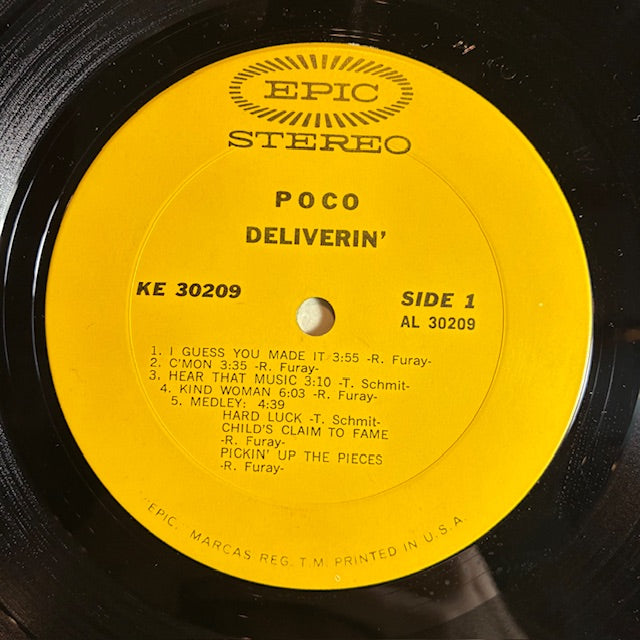 Poco (3) - Deliverin' (VINYL) | Excellent (EX) Very Good Plus (VG+)