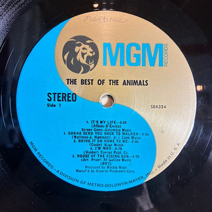 The Animals - The Best Of The Animals (VINYL) | Excellent (EX) Very Good Plus (VG+)