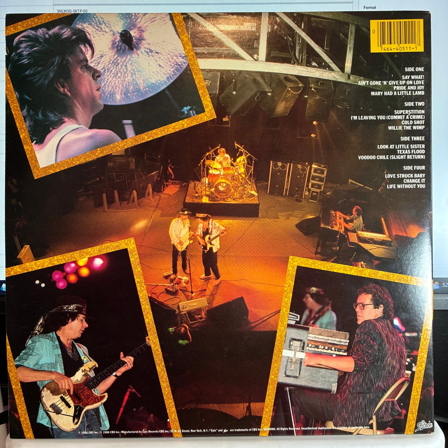 Stevie Ray Vaughan & Double Trouble - Live Alive (2x VINYL) | Excellent (EX) Excellent (EX)