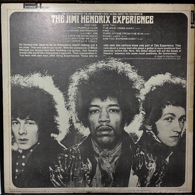 The Jimi Hendrix Experience - Are You Experienced (VINYL) | Excellent (EX) Very Good Plus (VG+)