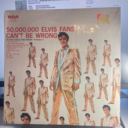 Elvis Presley - 50,000,000 Elvis Fans Can't Be Wrong (Elvis' Gold Records, Vol. 2) (VINYL) | Excellent (EX) Near Mint (NM)