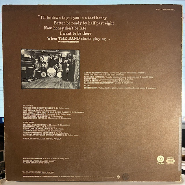 The Band - The Band (VINYL) | Excellent (EX) Very Good Plus (VG+)