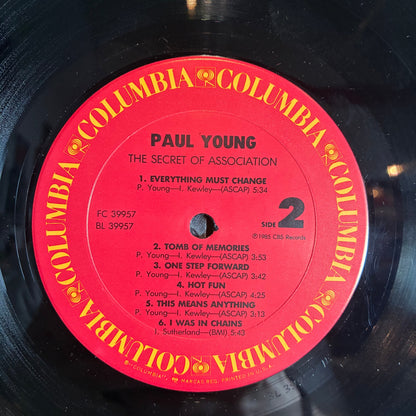 Paul Young - The Secret Of Association (VINYL) | Excellent (EX) Excellent (EX)