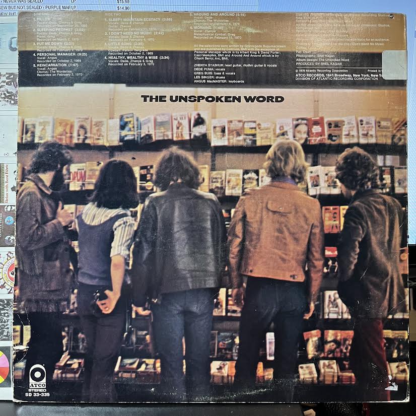The Unspoken Word - The Unspoken Word (VINYL) | Excellent (EX) Very Good Plus Plus (VG++)