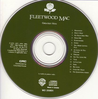 Fleetwood Mac - Greatest Hits (CD CANADA) | Excellent (EX)
