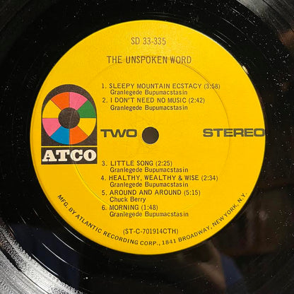 The Unspoken Word - The Unspoken Word (VINYL) | Excellent (EX) Very Good Plus Plus (VG++)