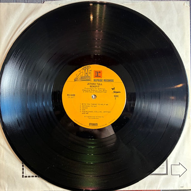 Jethro Tull - Benefit (VINYL) | Excellent (EX) Very Good Plus (VG+)