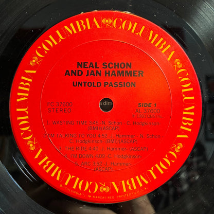 Schon & Hammer - Untold Passion (VINYL) | Excellent (EX) Very Good Plus Plus (VG++)