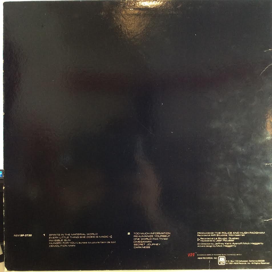 The Police - Ghost In The Machine (VINYL) | Excellent (EX) Very Good (VG)