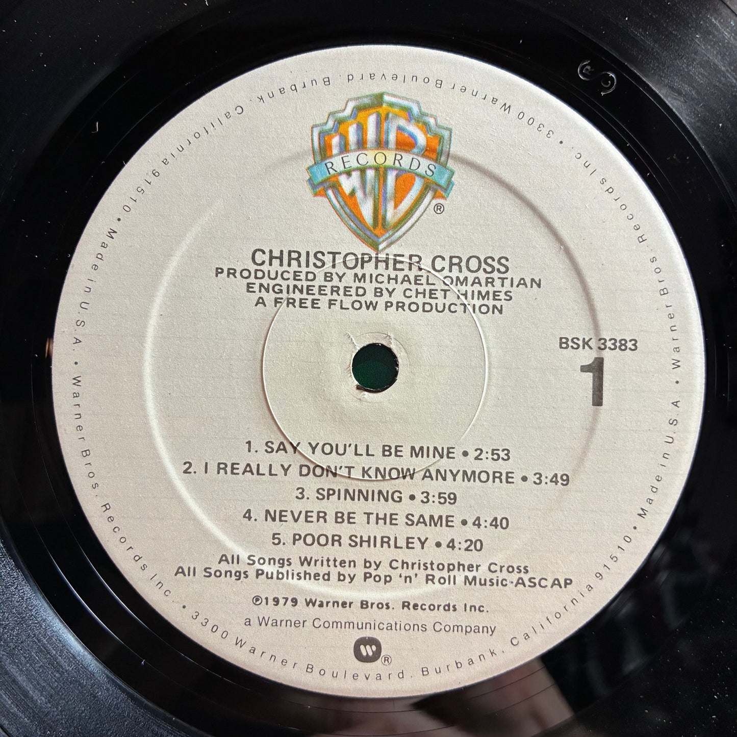 Christopher Cross - Christopher Cross (VINYL) | Excellent (EX) Excellent+ (EX+)