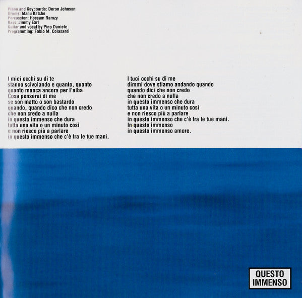 Dimmi Cosa Succede Sulla Terra (CD) | Excellent (EX) Very Good Plus (VG+)