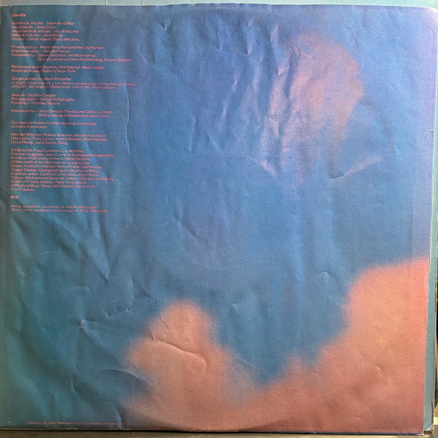 Dire Straits - Brothers In Arms (VINYL) | Excellent (EX) Excellent (EX)