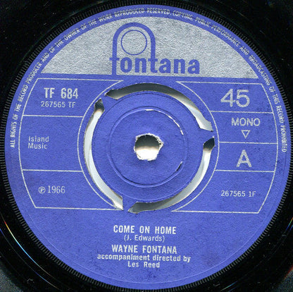 Wayne Fontana - Come On Home (7" VINYL) | Excellent (EX) Excellent (EX)