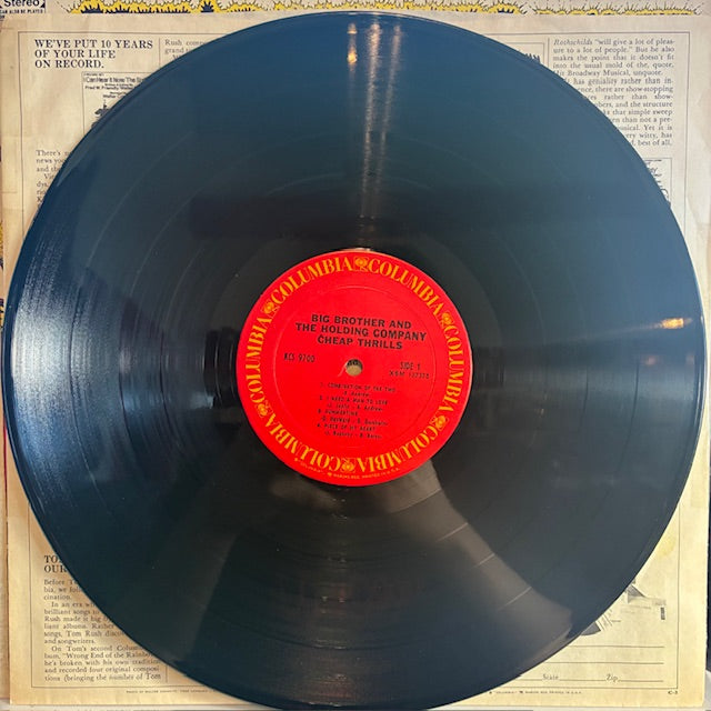 Big Brother & The Holding Company - Cheap Thrills (VINYL) | Excellent (EX) Very Good Plus (VG+)