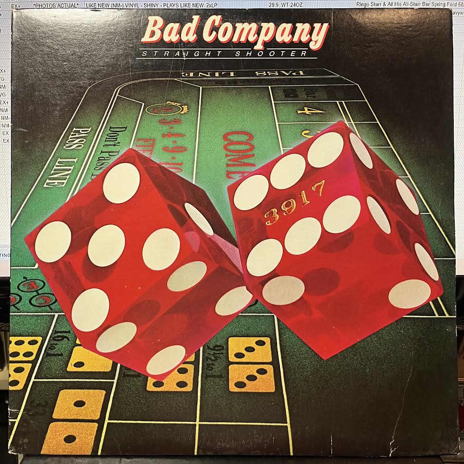 Bad Company (3) - Straight Shooter (VINYL) | Excellent (EX) Excellent (EX)
