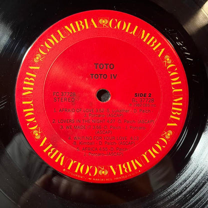 Toto - Toto IV (VINYL) | Excellent (EX) Very Good Plus (VG+)