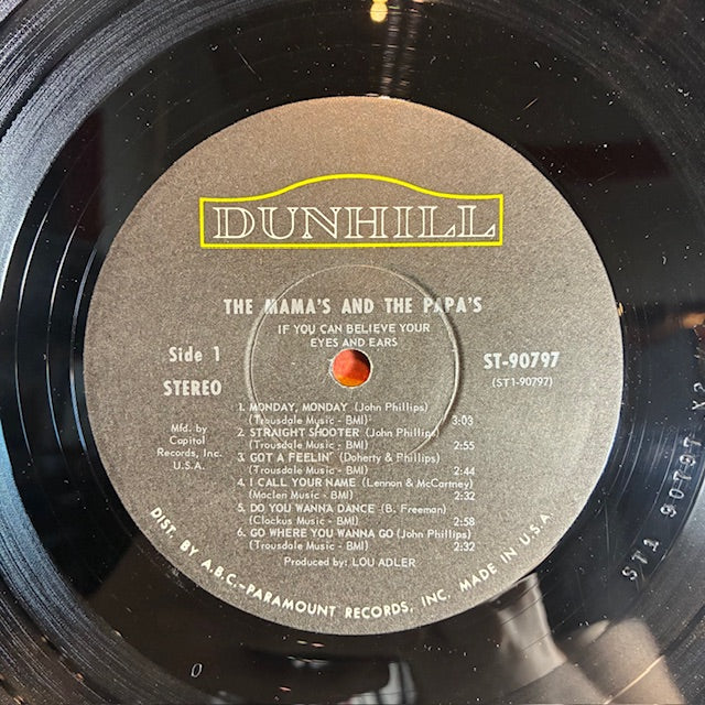 The Mamas & The Papas - If You Can Believe Your Eyes And Ears (VINYL) | Excellent (EX) Excellent (EX)