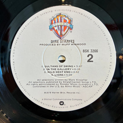 Dire Straits - Dire Straits (VINYL) | Excellent (EX) Very Good Plus (VG+)