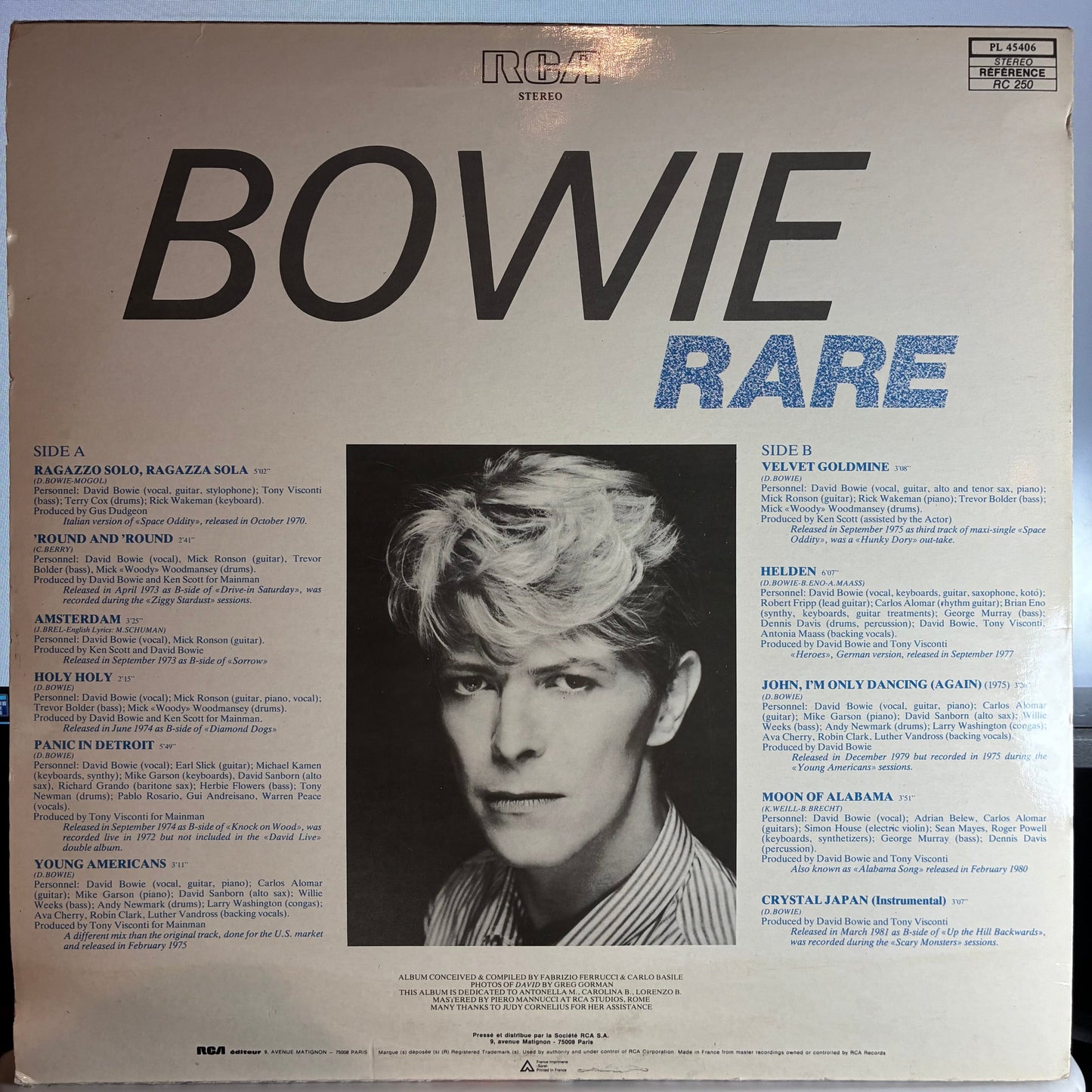 David Bowie - Rare (VINYL) | Excellent (EX) Excellent (EX)