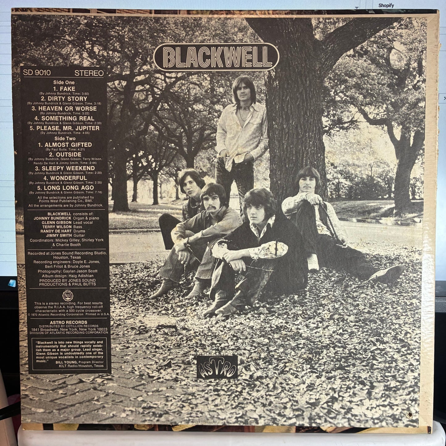 Blackwell (4) - Blackwell (VINYL) | Excellent (EX) Very Good Plus (VG+)