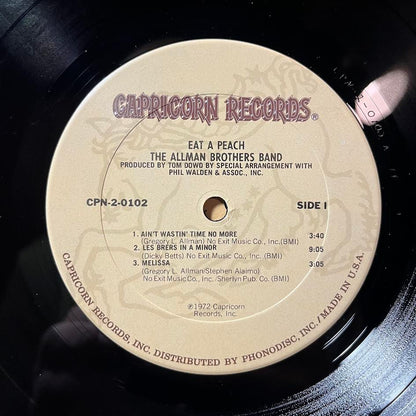 The Allman Brothers Band - Eat A Peach (2xVINYL) | Excellent (EX) Very Good (VG)