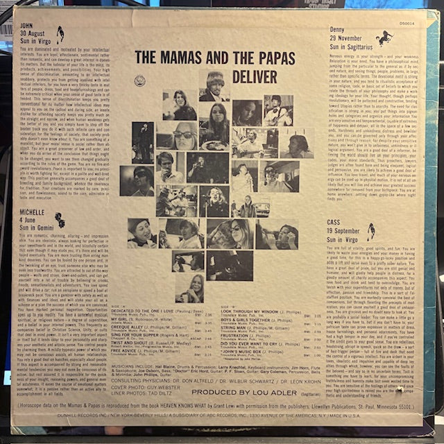 The Mamas & The Papas - The Mamas & The Papas Deliver (VINYL) | Excellent (EX) Very Good Plus Plus (VG++)