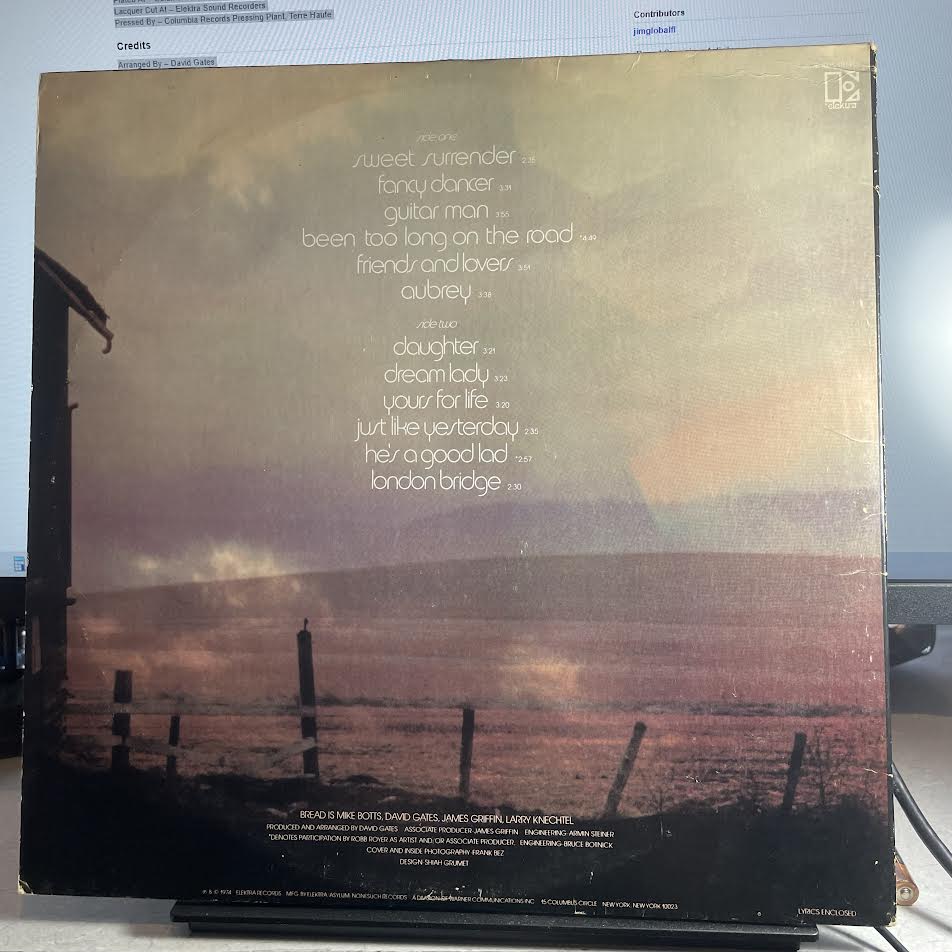 Bread - The Best Of Bread/Volume Two (VINYL) | Excellent (EX) Excellent (EX)