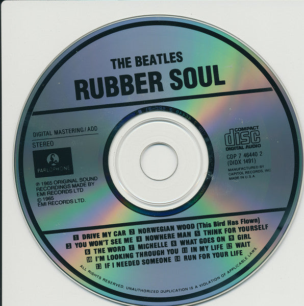 The Beatles - Rubber Soul (CD) | Excellent (EX) Excellent (EX)