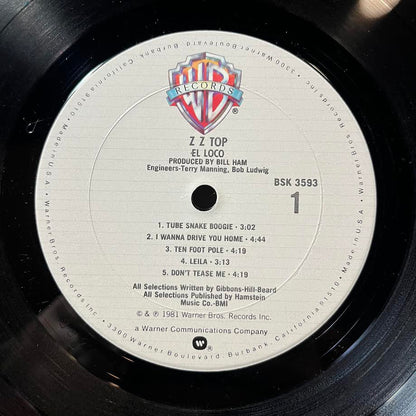 ZZ Top - El Loco (VINYL) | Excellent (EX) Excellent (EX)