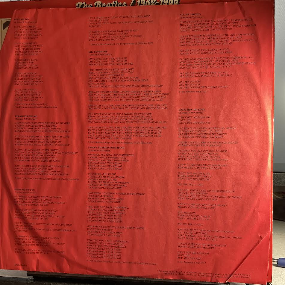 The Beatles - 1962-1966 (2xVINYL) | Excellent (EX) Excellent+ (EX+)