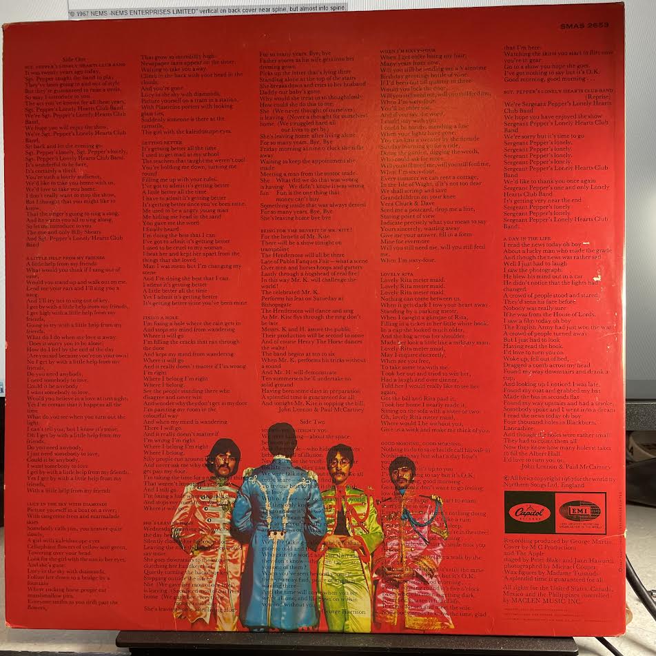 The Beatles - Sgt. Pepper's Lonely Hearts Club Band (VINYL) | Excellent (EX) Excellent+ (EX+)