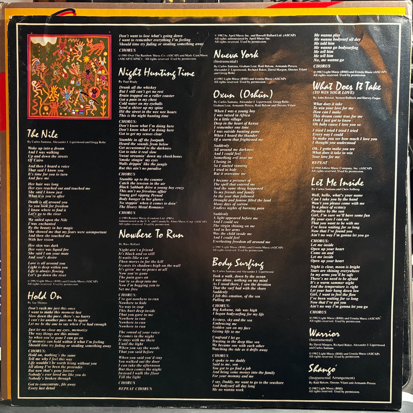 Santana - Shangó (VINYL) | Excellent (EX) Excellent (EX)