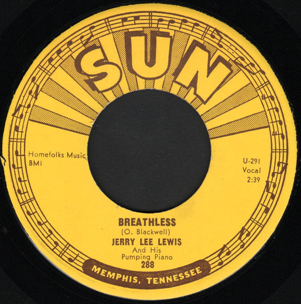 Jerry Lee Lewis - Breathless (7" VINYL) | Excellent (EX) Generic