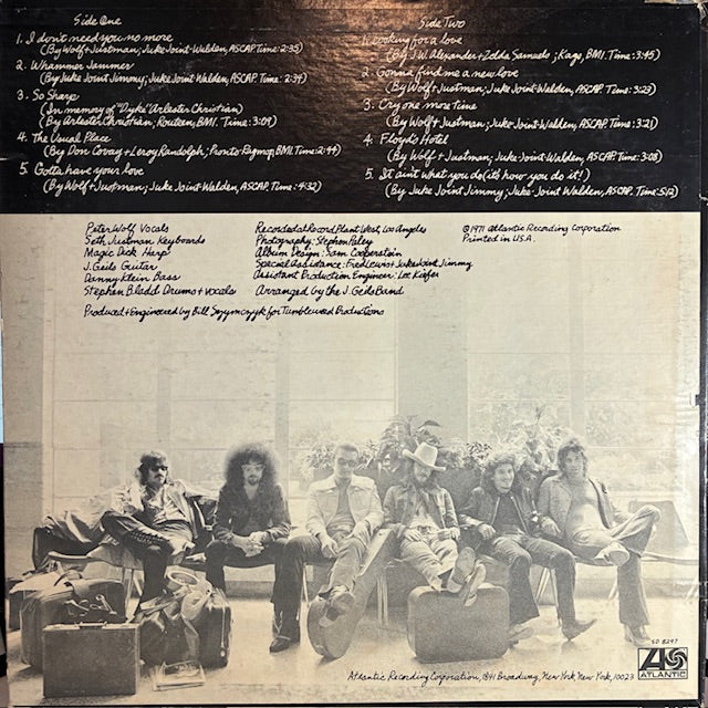 The J. Geils Band - The Morning After (VINYL) | Excellent (EX) Very Good Plus (VG+)