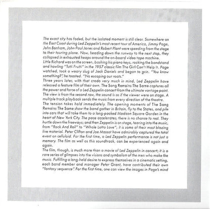 Led Zeppelin - The Soundtrack From The Film The Song Remains The Same (2xCD) | Excellent (EX) Excellent+ (EX+)