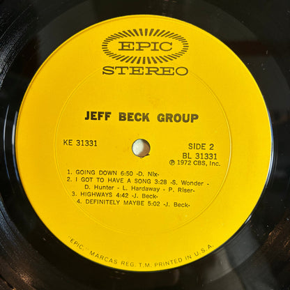 Jeff Beck Group - Jeff Beck Group (VINYL) | Excellent (EX) Very Good Plus (VG+)