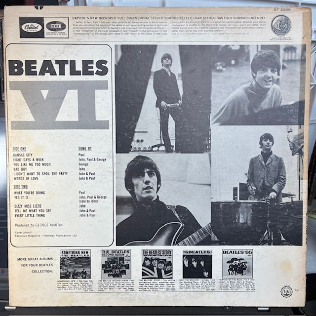 The Beatles - Beatles VI (VINYL) | Excellent (EX) Very Good Plus (VG+)