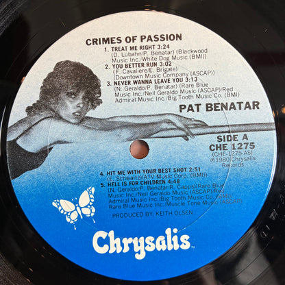 Pat Benatar - Crimes Of Passion (VINYL) | Excellent (EX) Very Good Plus (VG+)
