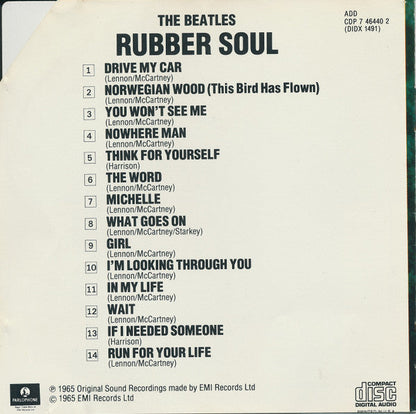 The Beatles - Rubber Soul (CD) | Excellent (EX) Excellent (EX)
