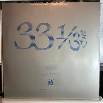 George Harrison - Thirty Three & 1/3 (VINYL) | Excellent (EX) Excellent (EX)