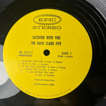 The Dave Clark Five - Satisfied With You (VINYL) | Excellent (EX) Excellent (EX)