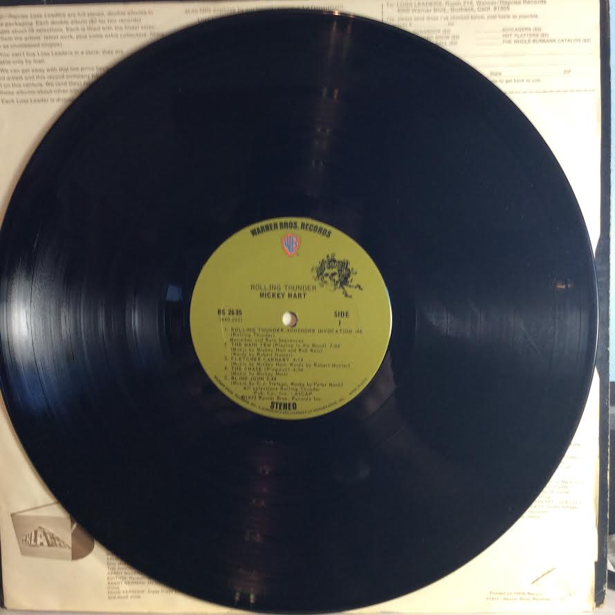 Mickey Hart - Rolling Thunder (VINYL) | Excellent (EX) Very Good Plus (VG+)
