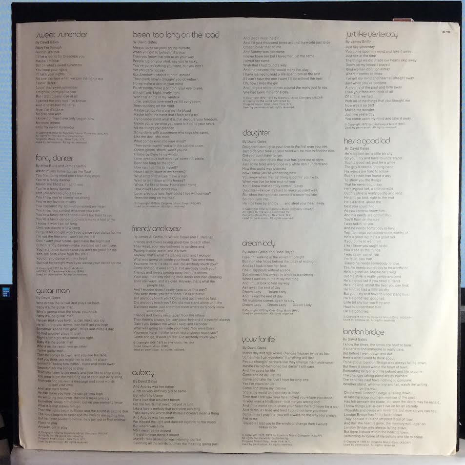 Bread - The Best Of Bread, Volume Two (VINYL) | Near Mint- (NM-) Near Mint (NM)