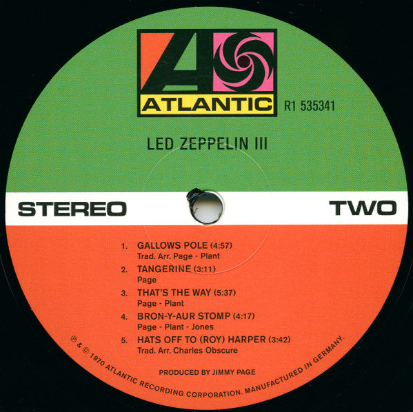 Led Zeppelin - Led Zeppelin III (VINYL) | Near Mint (NM or M-)