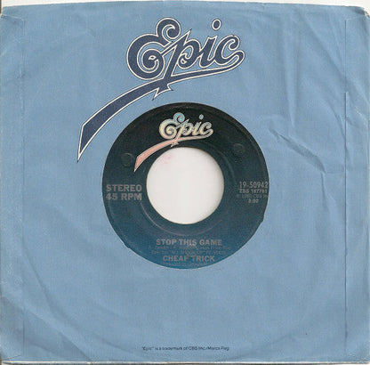 Cheap Trick - Stop This Game (7" VINYL) | Near Mint (NM) Near Mint (NM)
