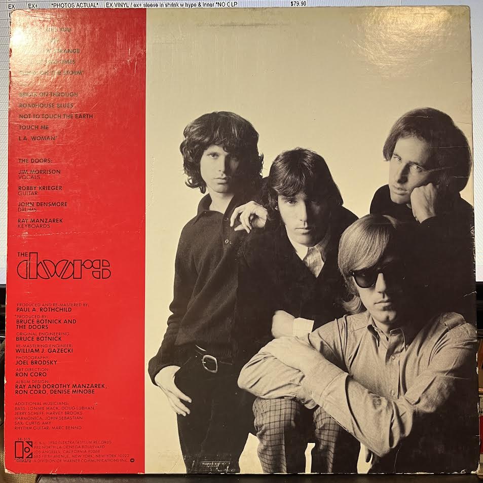 The Doors - Greatest Hits (VINYL) | Near Mint (NM) Very Good Plus Plus (VG++)