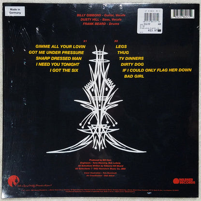 ZZ Top - Eliminator (YELLOW VINYL) | Near Mint (NM or M-) Near Mint (NM)