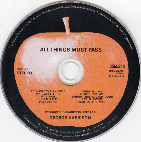 George Harrison - All Things Must Pass (50th Anniversary) (CD BOX SET) | Near Mint (NM) Near Mint (NM)