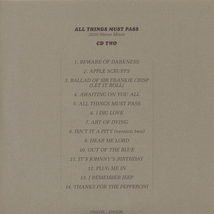 George Harrison - All Things Must Pass (50th Anniversary) (CD BOX SET) | Near Mint (NM) Near Mint (NM)